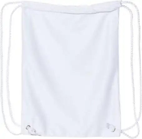 Liberty Bags 8895 Mesh Drawstring Backpack - White - one Size Fits Most