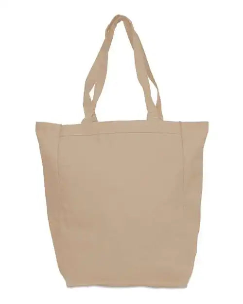Liberty Bags 9861 Allison Cotton Canvas Tote - Natural - one Size Fits Most