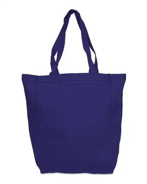 Liberty Bags 9861 Allison Cotton Canvas Tote - Navy - one Size Fits Most