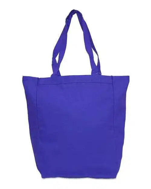 Liberty Bags 9861 Allison Cotton Canvas Tote - Royal - one Size Fits Most
