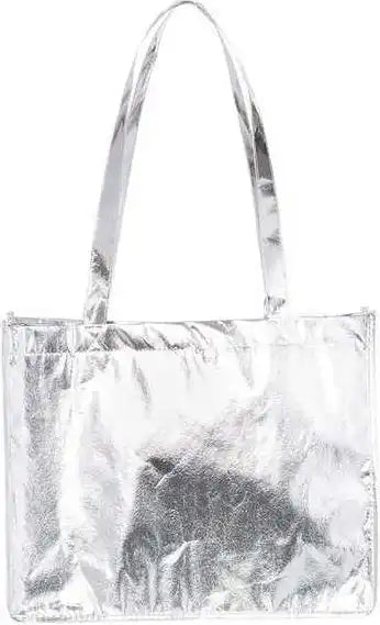 Liberty Bags A134m Metallic Large Tote - Silver - Light Gray / one Size Fits Most