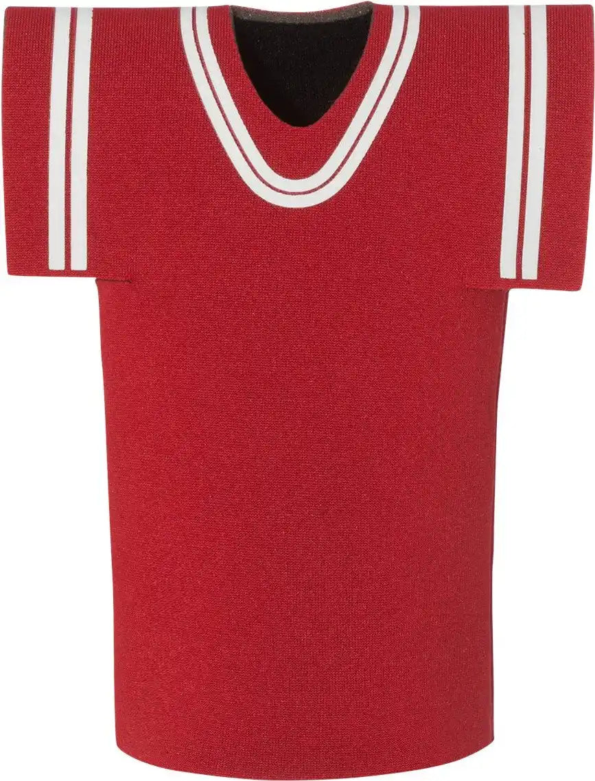 Liberty Bags Ft008 Collapsible Jersey Foam can & Bottle Holder - Red - Osfa