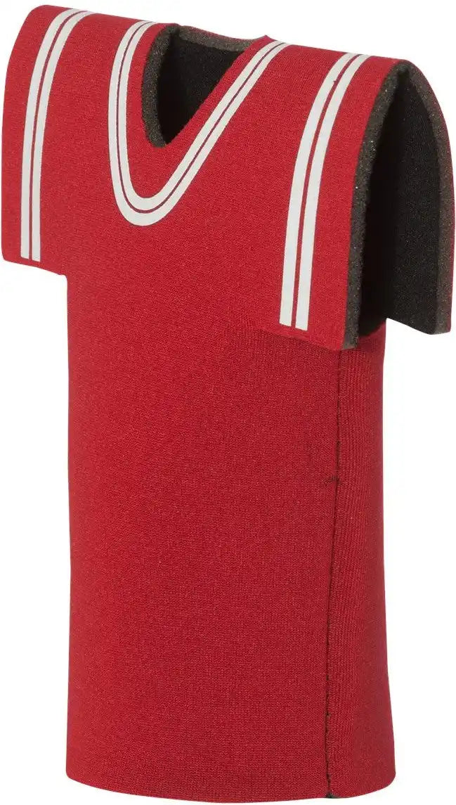 Liberty Bags Ft008 Collapsible Jersey Foam can & Bottle Holder - Red - Osfa