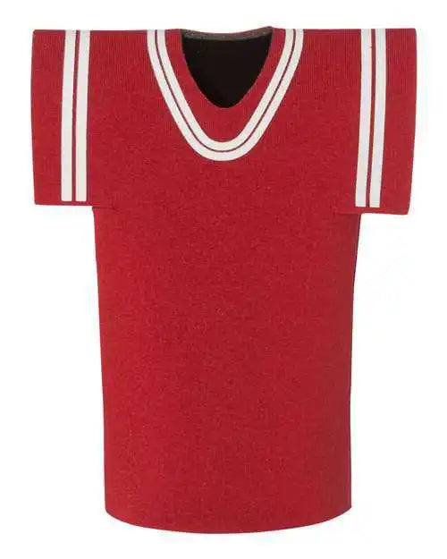 Liberty Bags Ft008 Collapsible Jersey Foam can & Bottle Holder - Red - one Size Fits Most