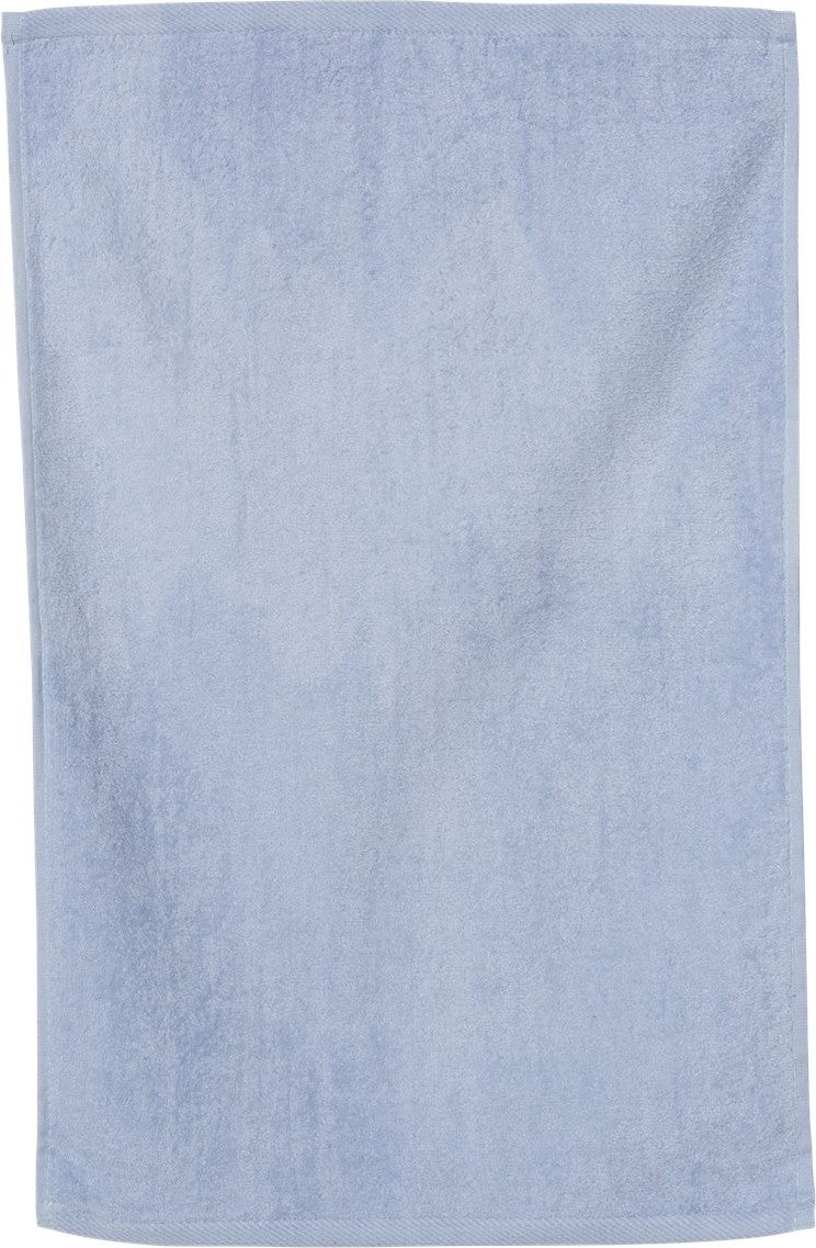 Light Blue Deluxe Hemmed Hand Towel - T300