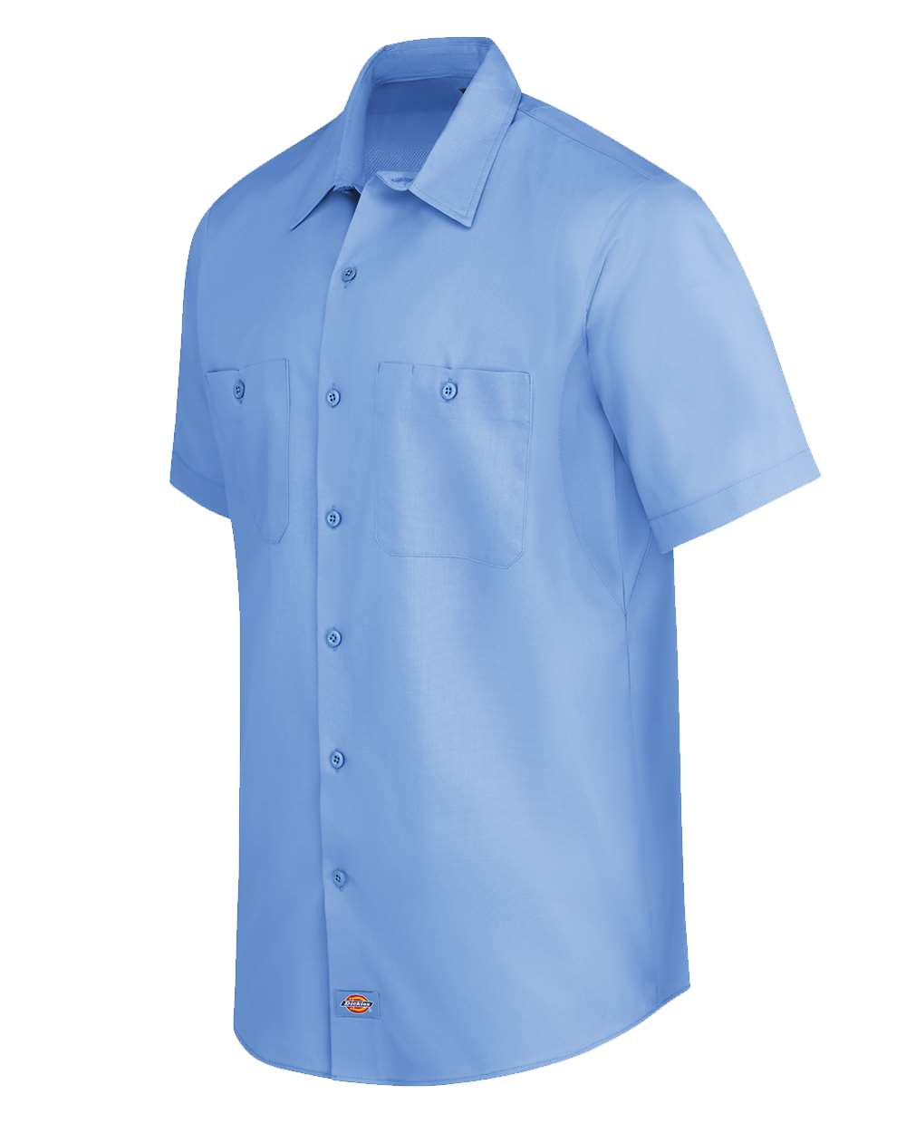Light Blue Industrial Worktech Ventilated Short Sleeve Work Shirt - Tall Sizes - LS51T