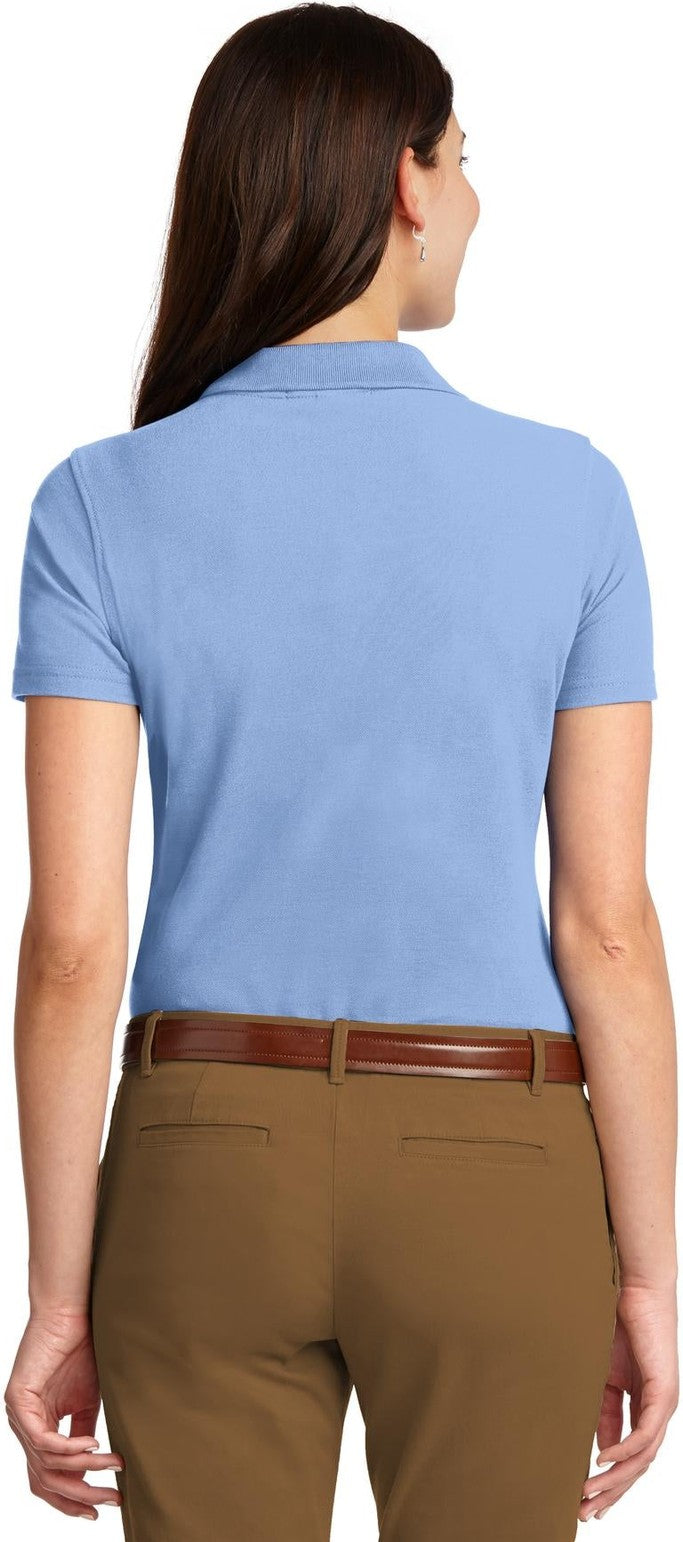 Light Blue Port Authority Women's Stain-Resistant Polo. L510