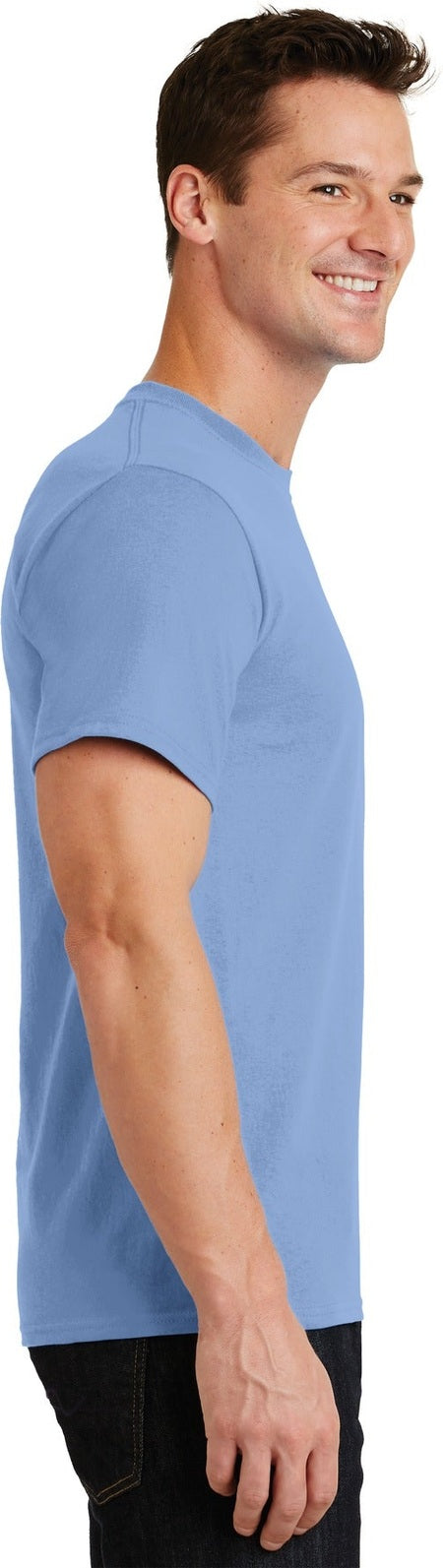Light Blue Port & Co Essential Tee. PC61