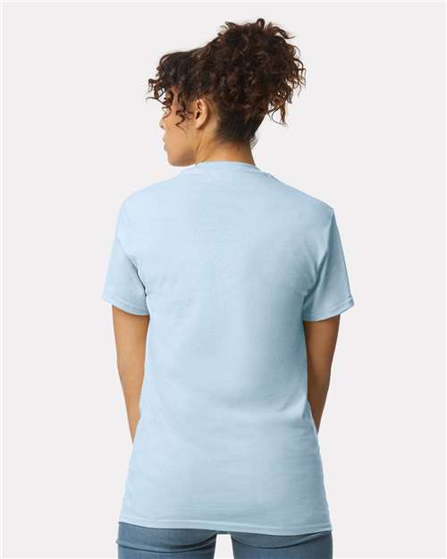 Light Blue Ultra Cotton® Pocket T-Shirt - 2300