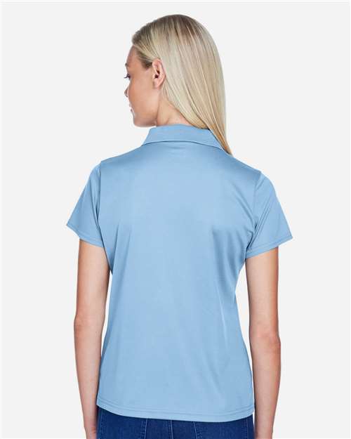 Light Blue Women&#39;s Polyester Jersey Polo - M315W