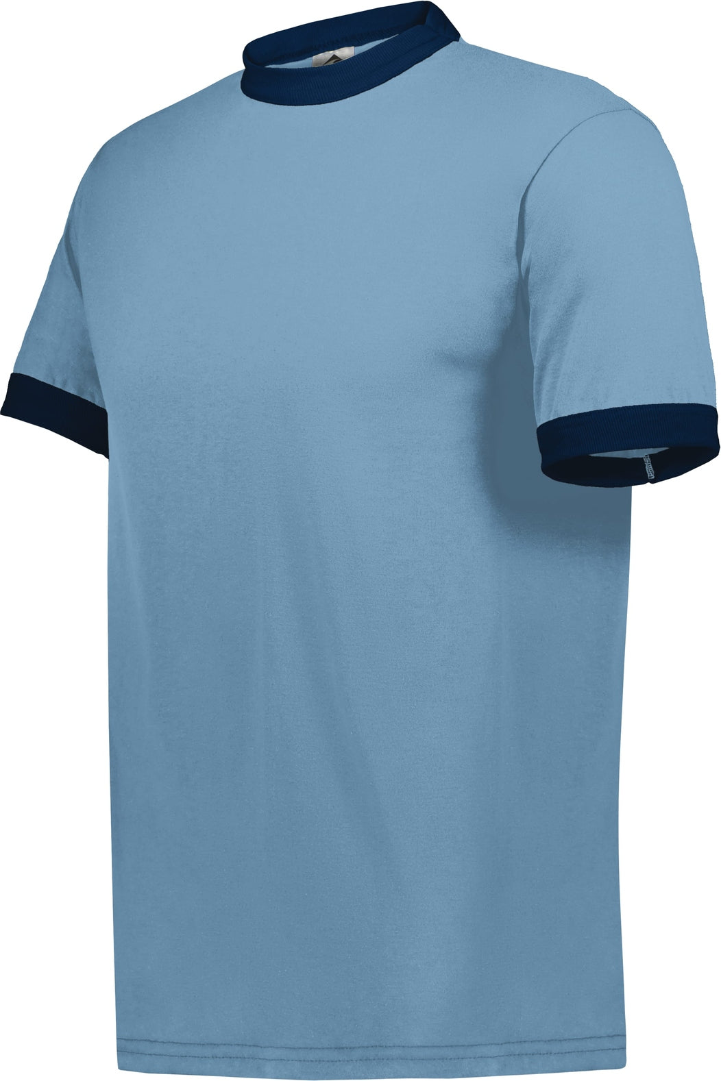 LIGHT BLUE/NAVY ADULT RINGER T-SHIRT