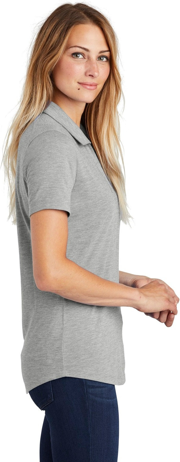 Light Grey Hth Sport-Tek Women's PosiCharge Tri-Blend Wicking Polo. LST405