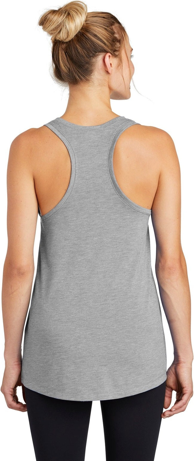 Light Grey Hth Sport-Tek Women's PosiCharge Tri-Blend Wicking Tank. LST402