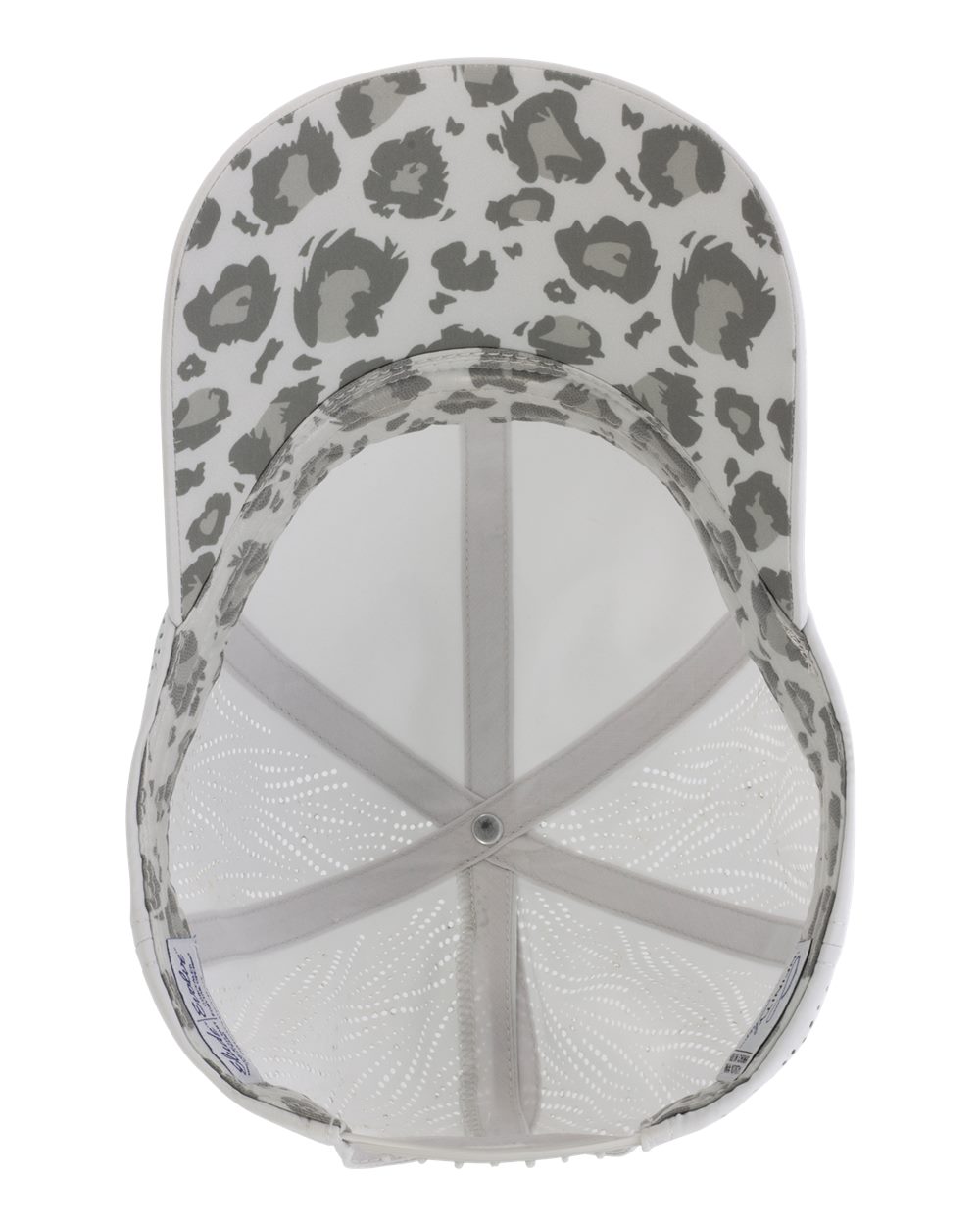 Light Grey/ Snow Leopard Women's Perforated Performance Cap - GABY