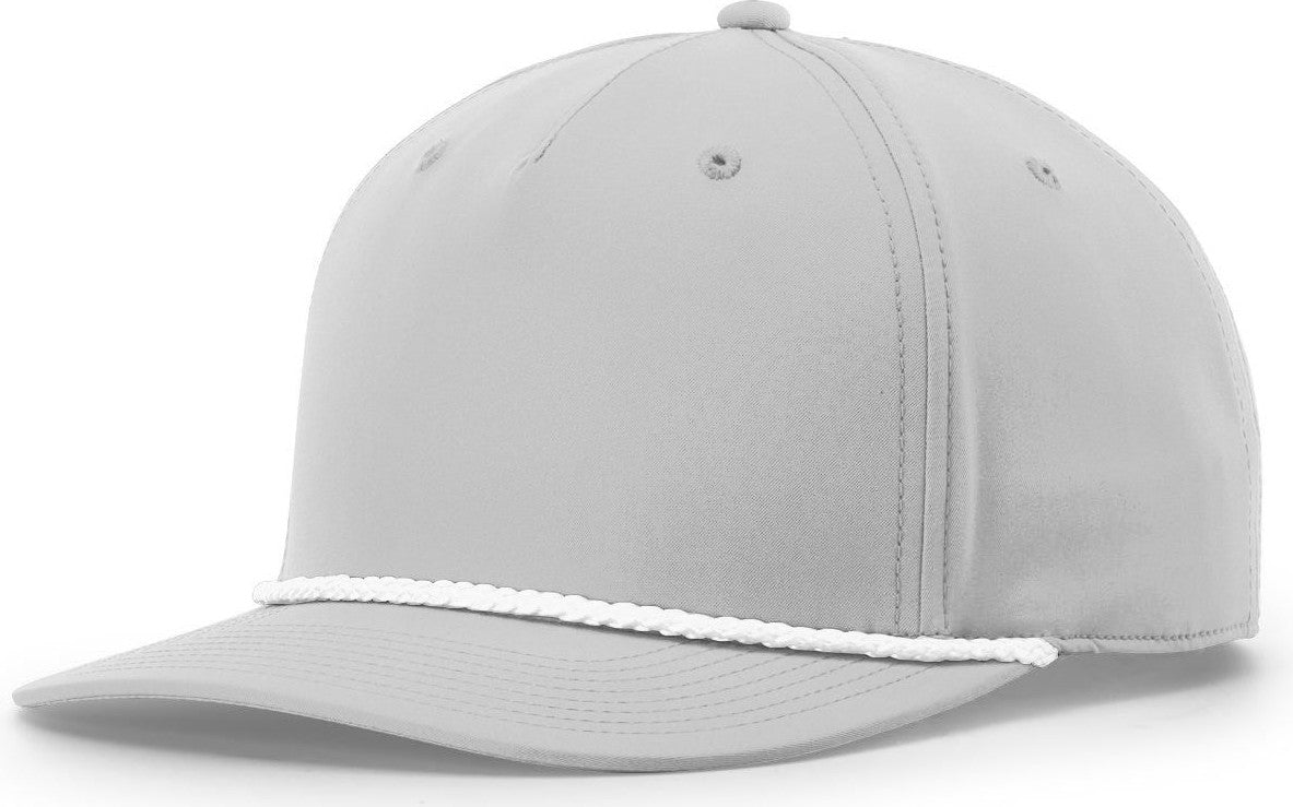 Light Grey-White 5 Panel Classic Rope Cap