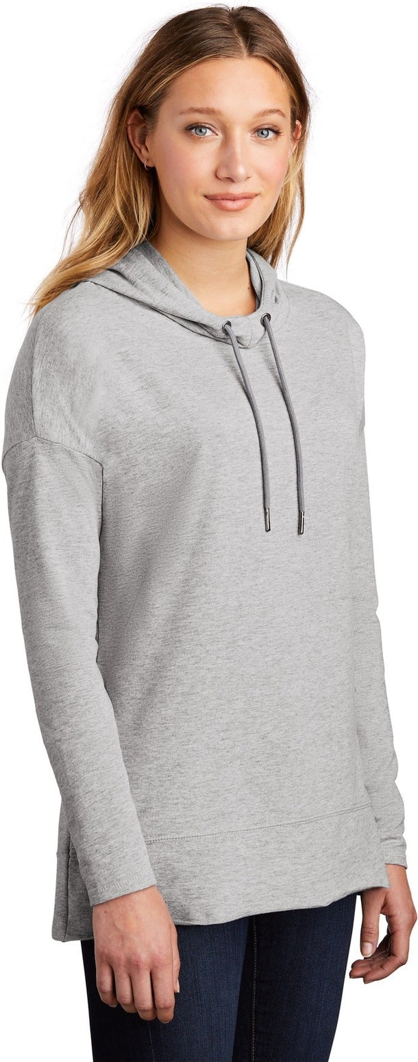 Light Hthr Gry District Women's Featherweight French Terry Hoodie DT671