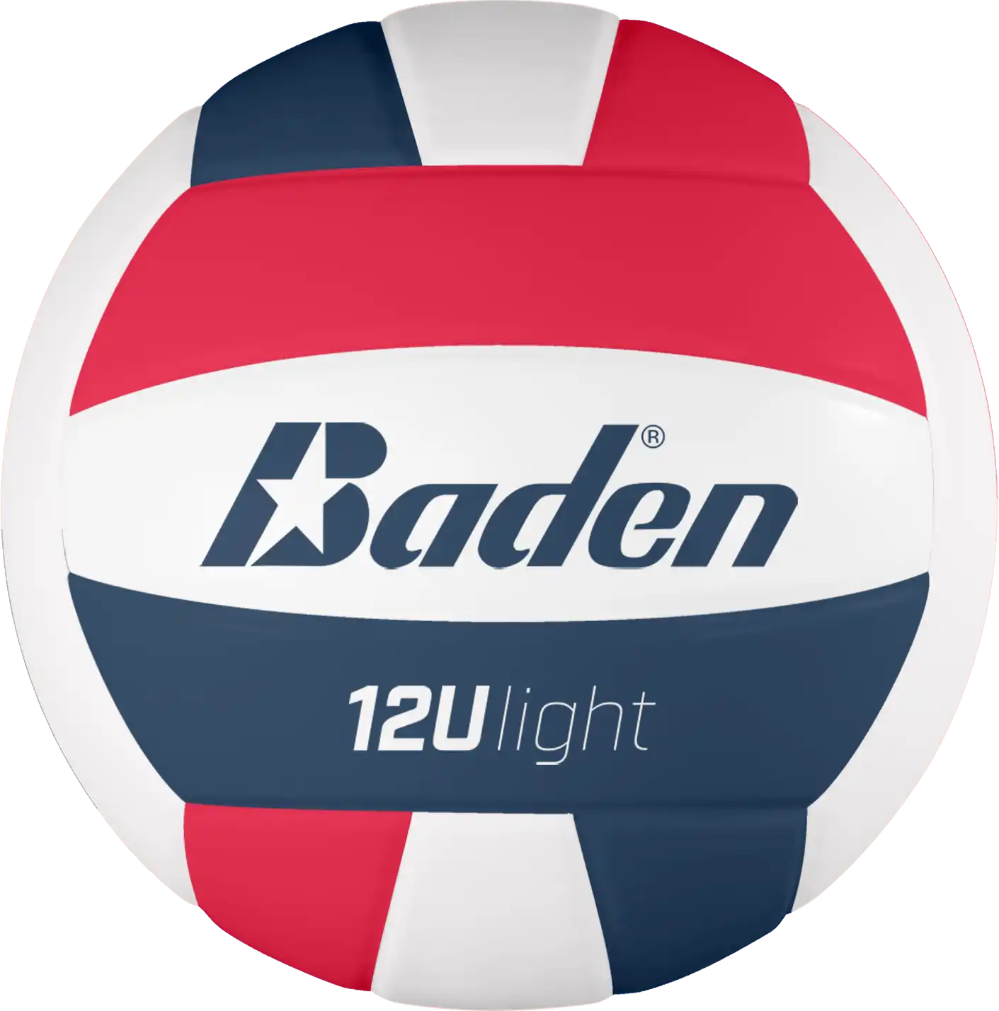 Light Microfiber Volleyball - Red/white/navy