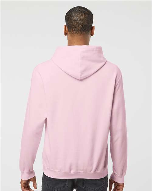 Light Pink Fleece Hooded Sweatshirt - 320