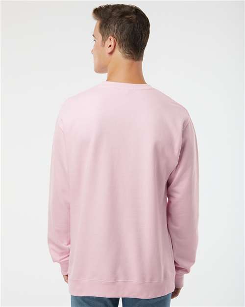 Light Pink Midweight Crewneck Sweatshirt - SS3000
