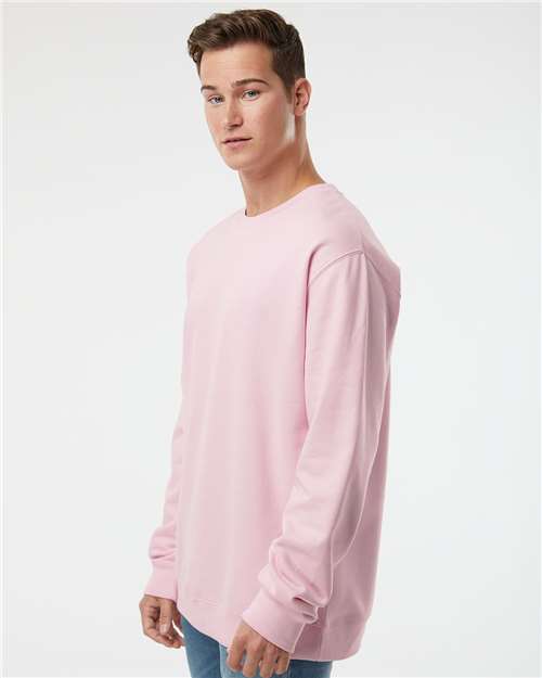 Light Pink Midweight Crewneck Sweatshirt - SS3000