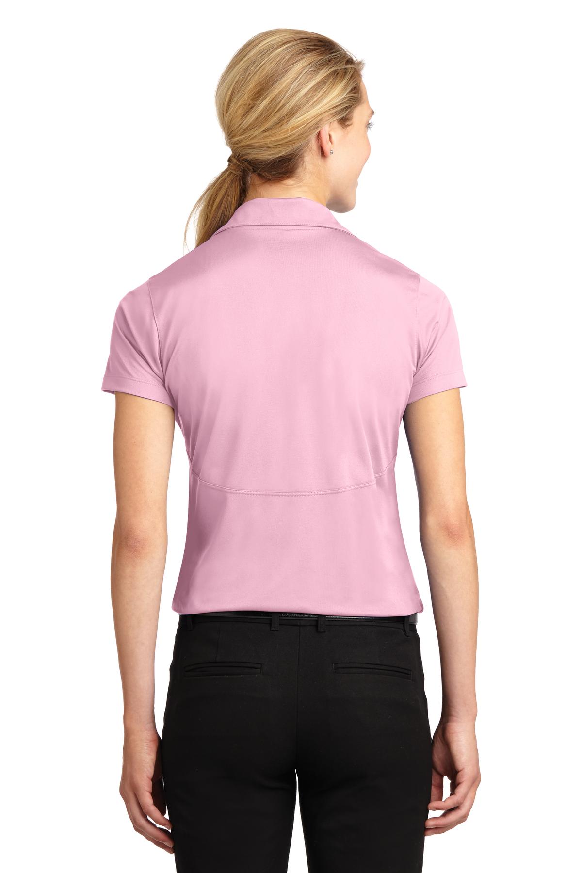Light Pink Sport-Tek Women's Micropique Sport-Wick Polo. LST650
