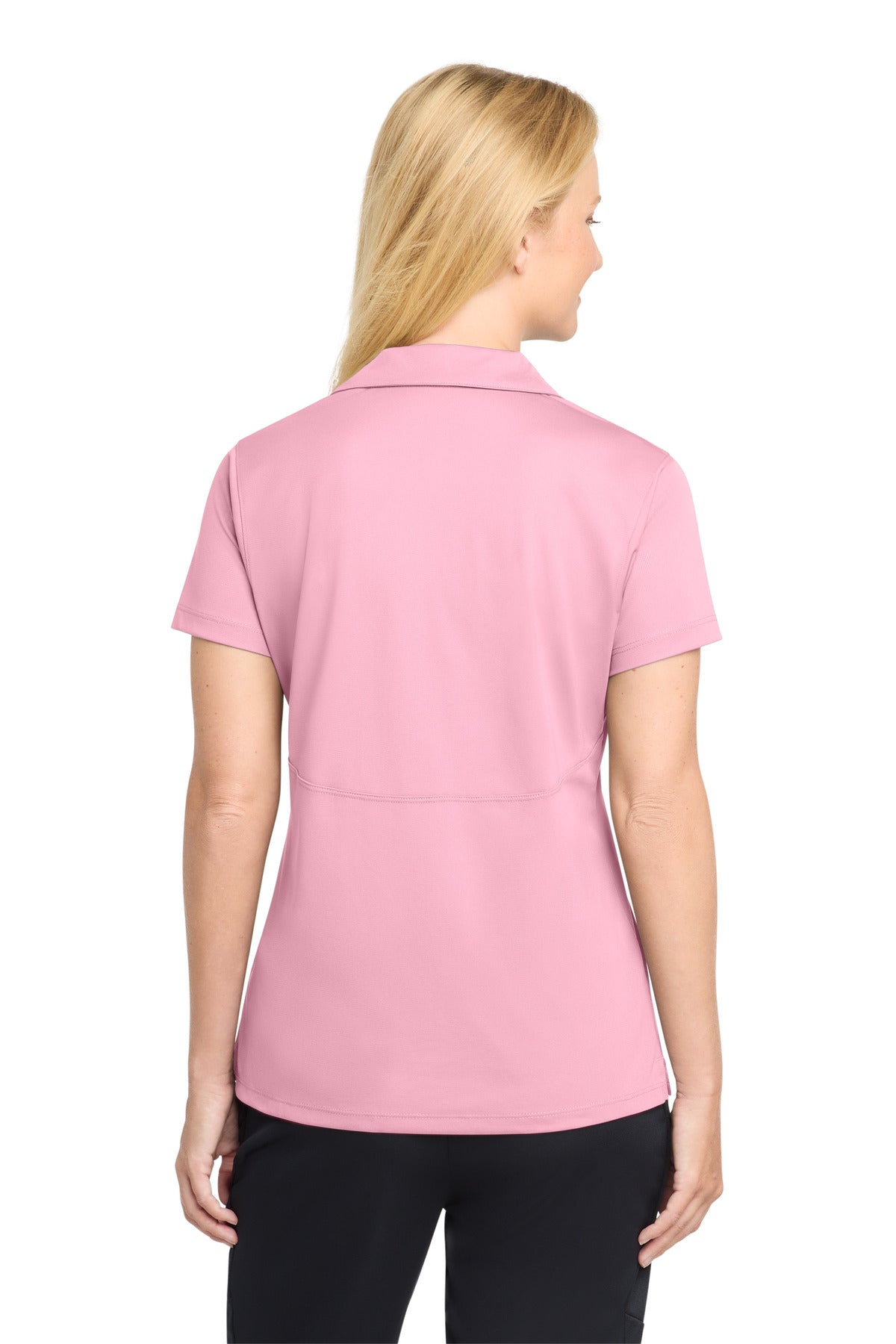 Light Pink Sport-Tek Women's Micropique Sport-Wick Polo. LST650
