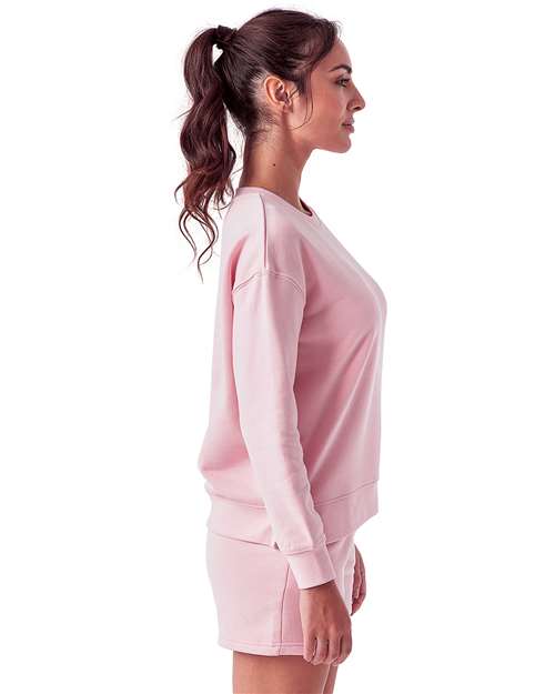 Light Pink Women&#39;s Billie Side-Zip Sweatshirt - TD600