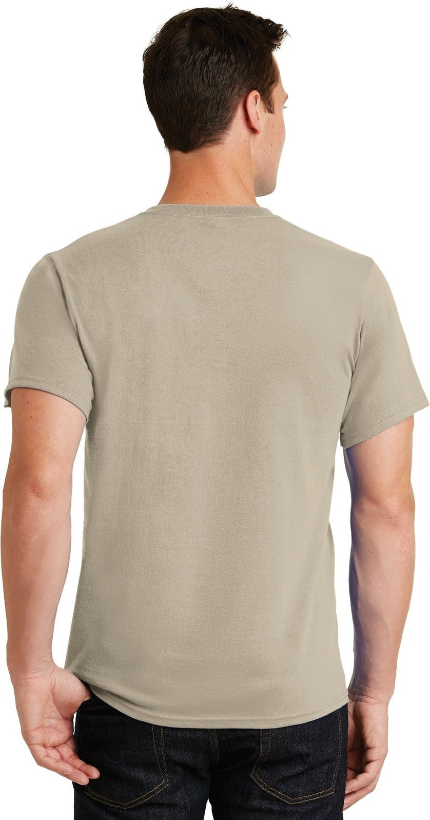 Light Sand Port & Co Essential Tee. PC61