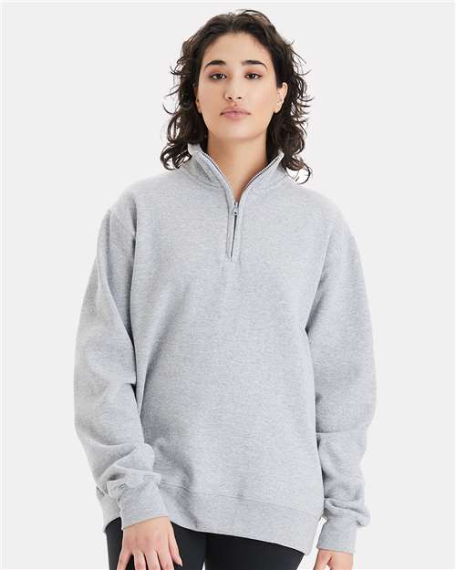 Light Steel Powerblend® Quarter-Zip Pullover - S450