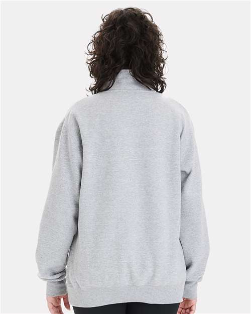 Light Steel Powerblend® Quarter-Zip Pullover - S450