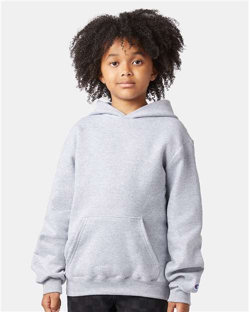 Light Steel Powerblend® Youth Hooded Sweatshirt - S790