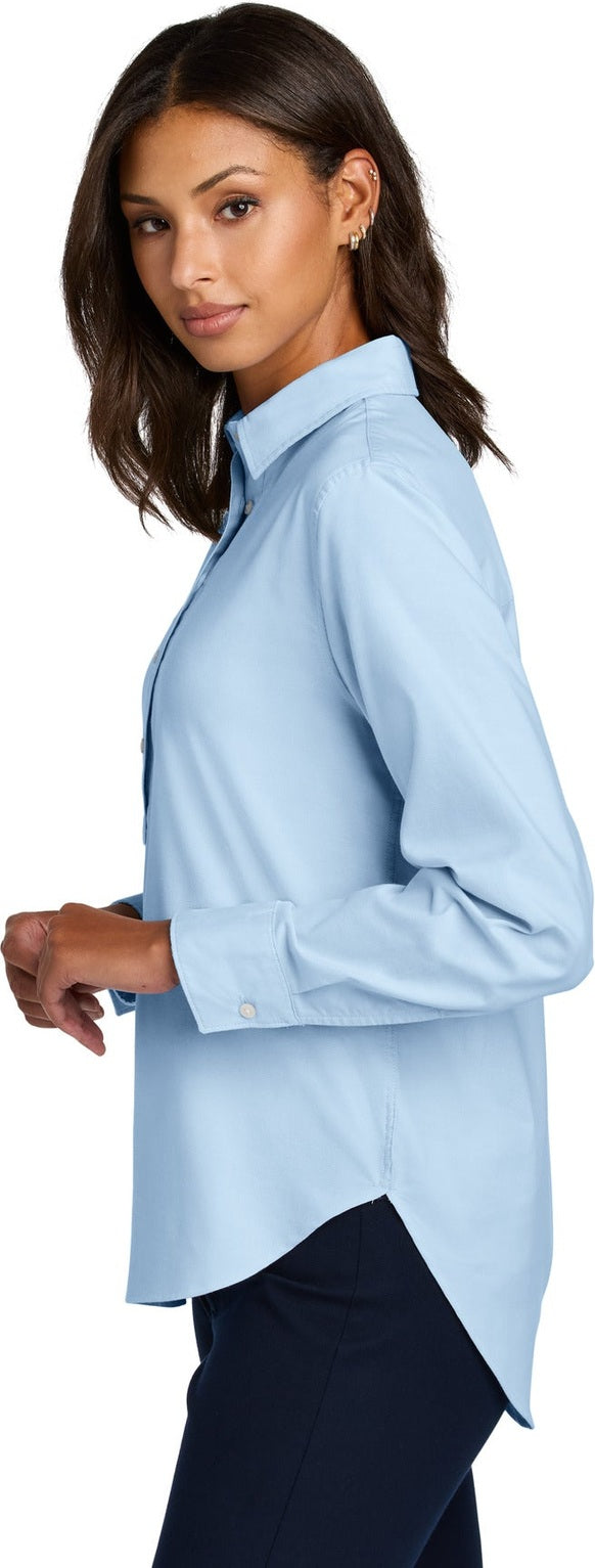 LightBlue Mercer+Mettle Women's Long Sleeve Modern Oxford Shirt MM2003