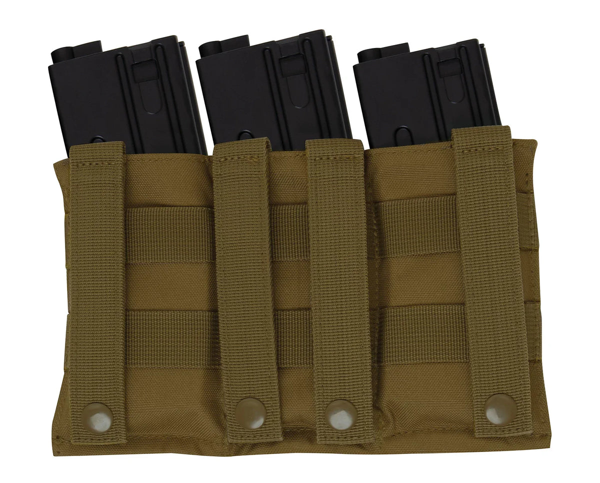 Lightweight 3 Mag Elastic Retention Pouch