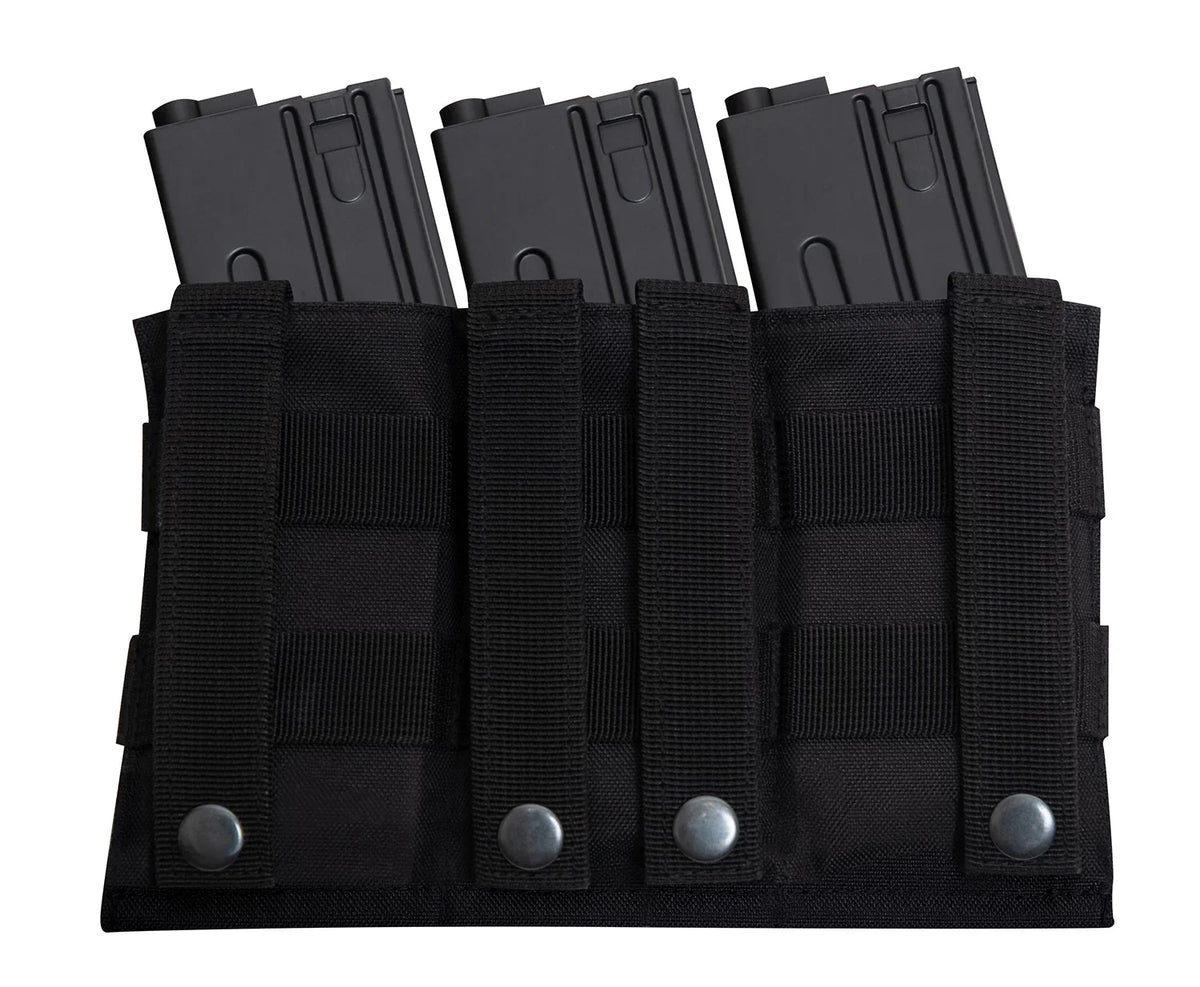 Lightweight 3 Mag Elastic Retention Pouch