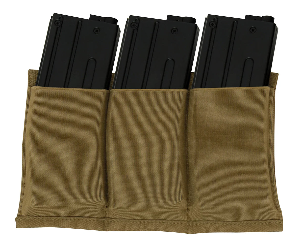 Lightweight 3 Mag Elastic Retention Pouch