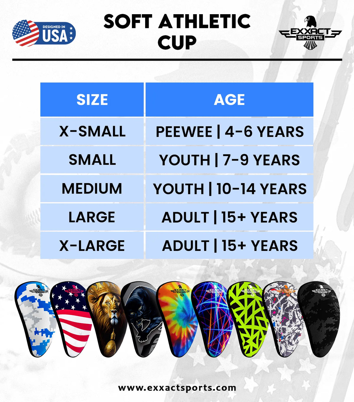 Lightweight Athletic Cup for Men & Boys with Soft Rim Comfort (rainbow)