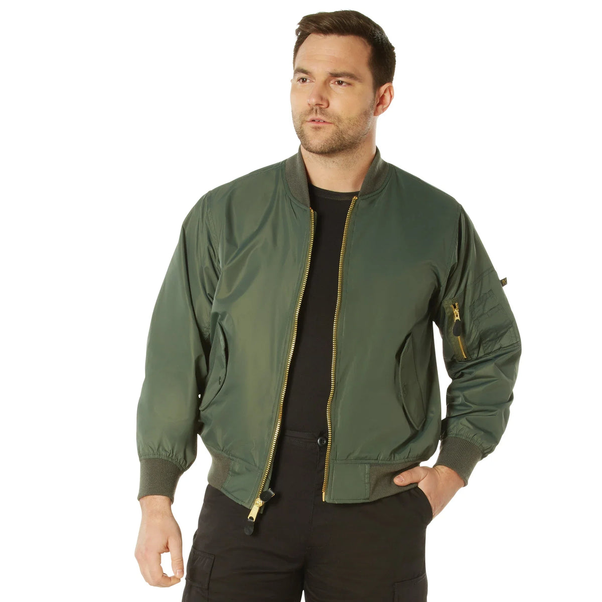 Lightweight Enhanced Nylon Ma-1 Flight Jacket