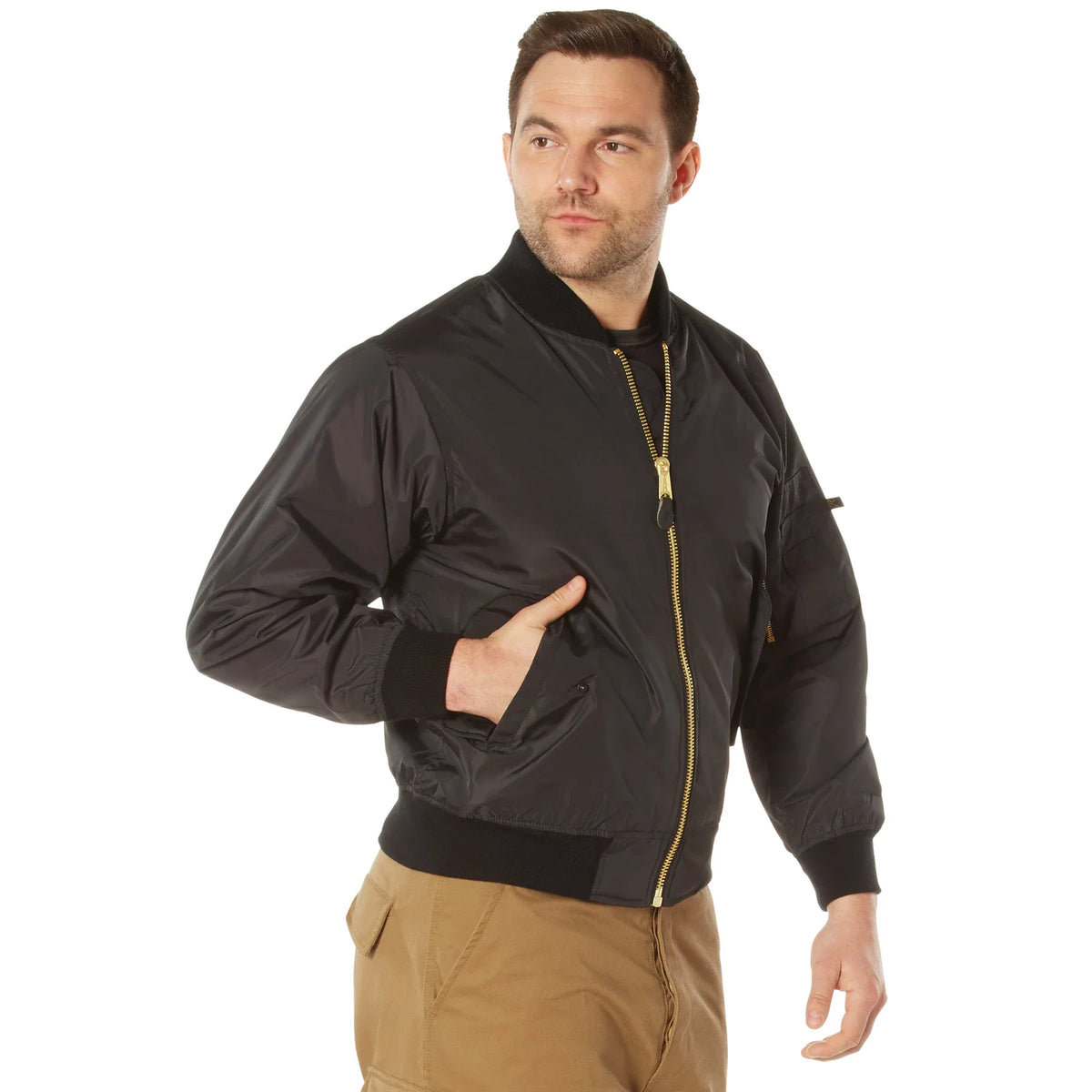 Lightweight Enhanced Nylon Ma-1 Flight Jacket