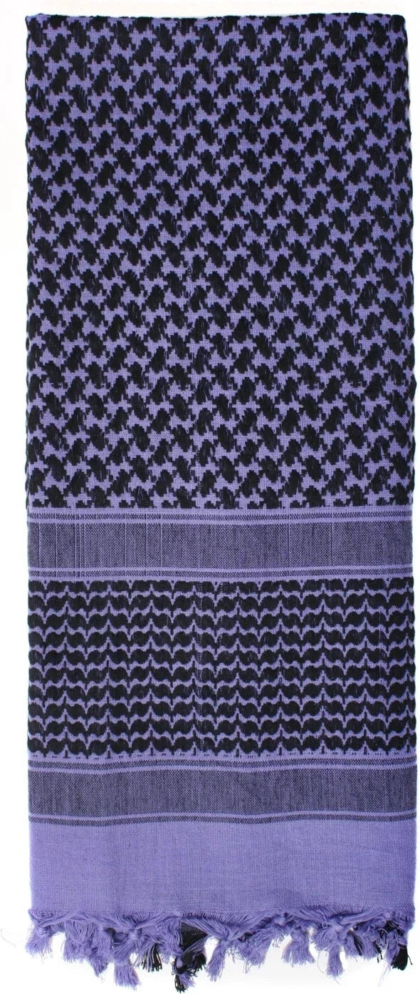 Lightweight Shemagh Tactical Desert Keffiyeh Scarf - Purple