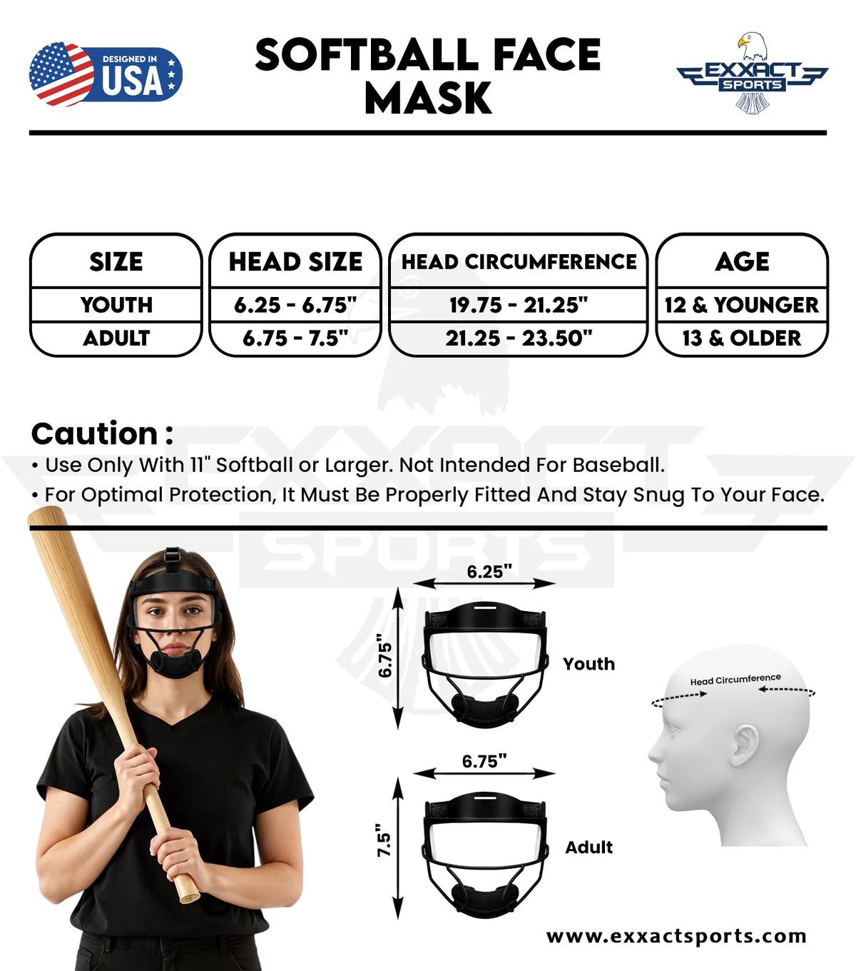 Lightweight Softball Face Mask Protective Fielders (flame)
