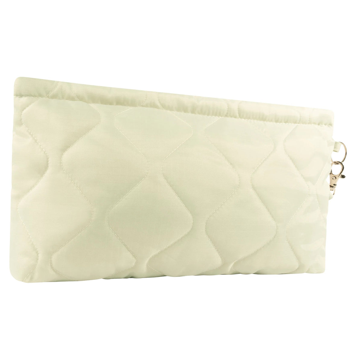 Lightweight Woobie Zipper Pouch - Cream