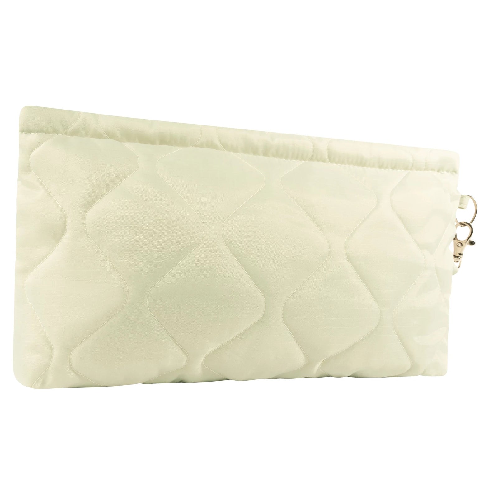 Lightweight Woobie Zipper Pouch - Cream