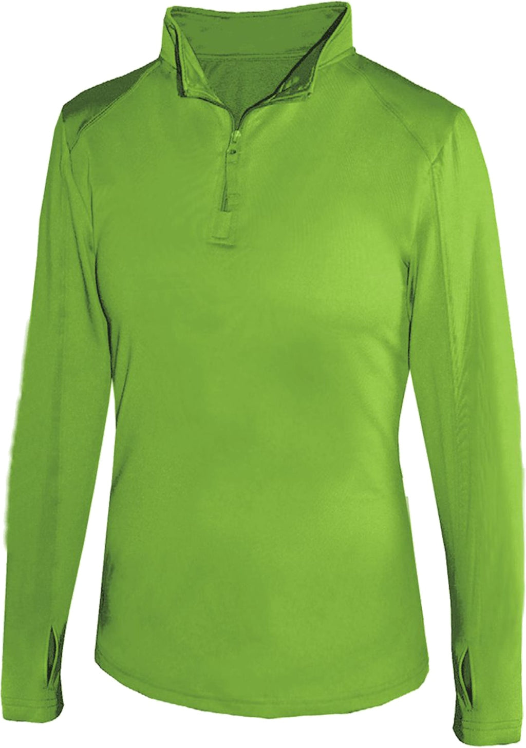 LIME 1/4 ZIP LADIES' LIGHTWEIGHT PU