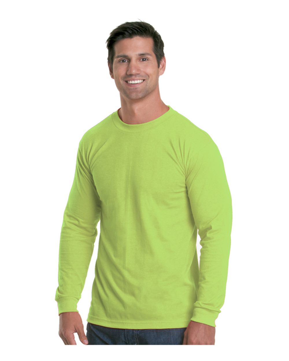 Lime Green USA-Made Performance Long Sleeve T-Shirt - 5360