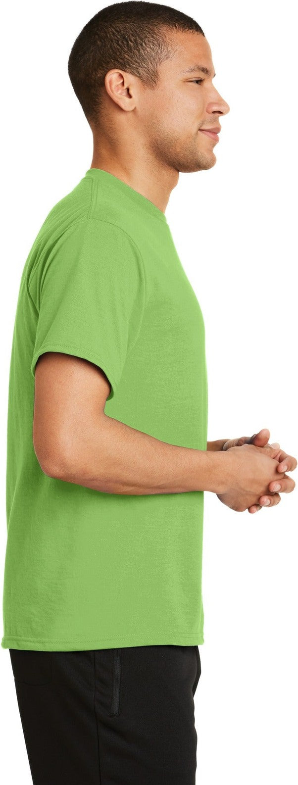 Lime Port & Co Performance Blend Tee. PC381