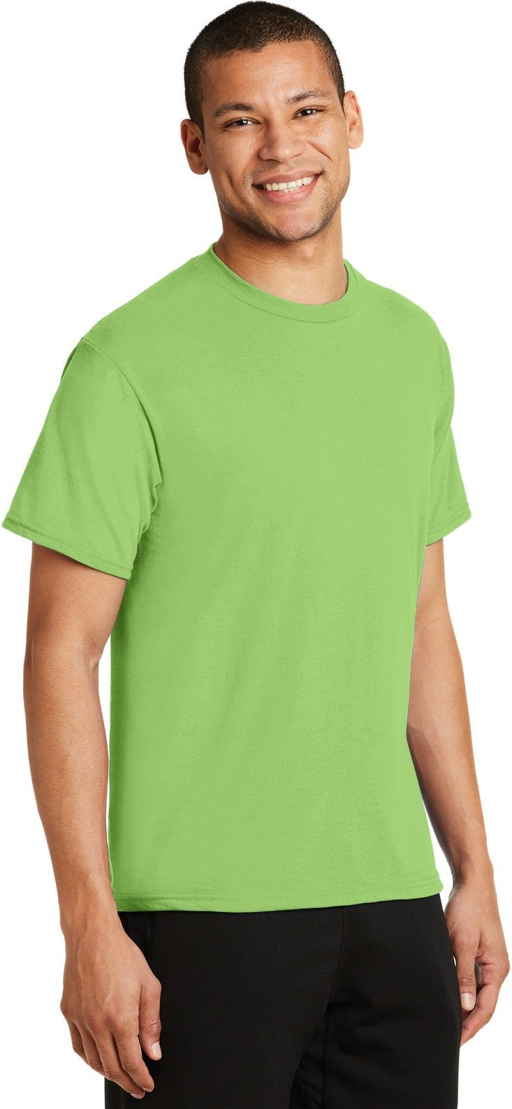 Lime Port & Co Performance Blend Tee. PC381