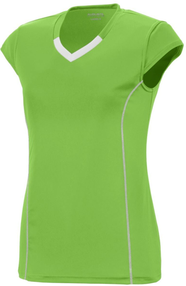 LIME/WHITE GIRLS BLASH JERSEY