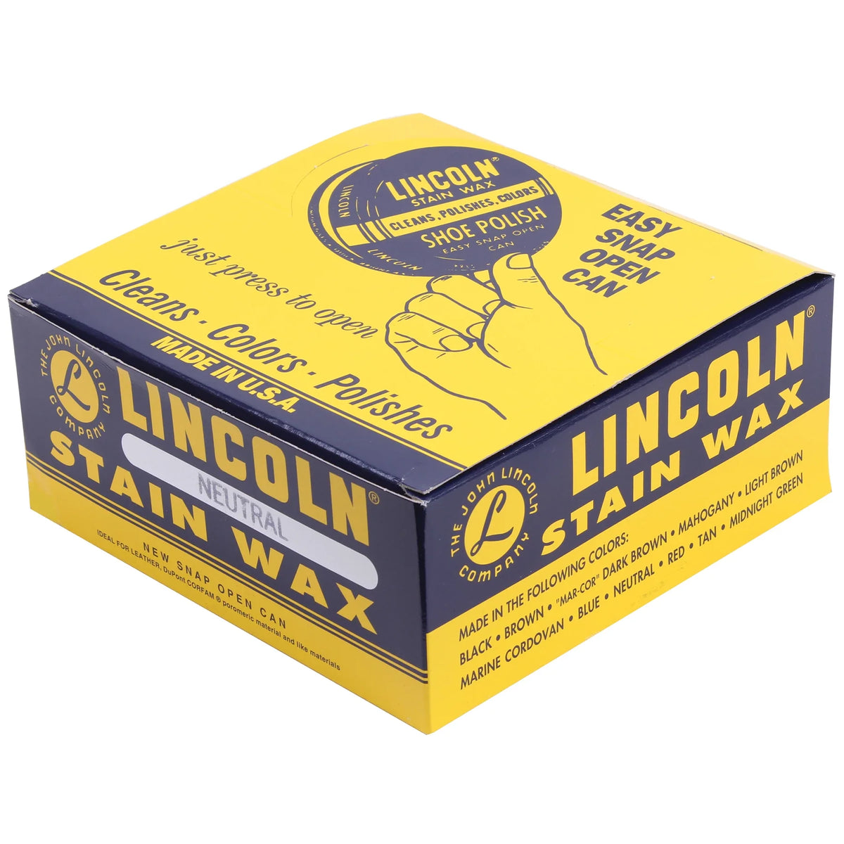 Lincoln U.s.m.c. Stain Wax Shoe Polish