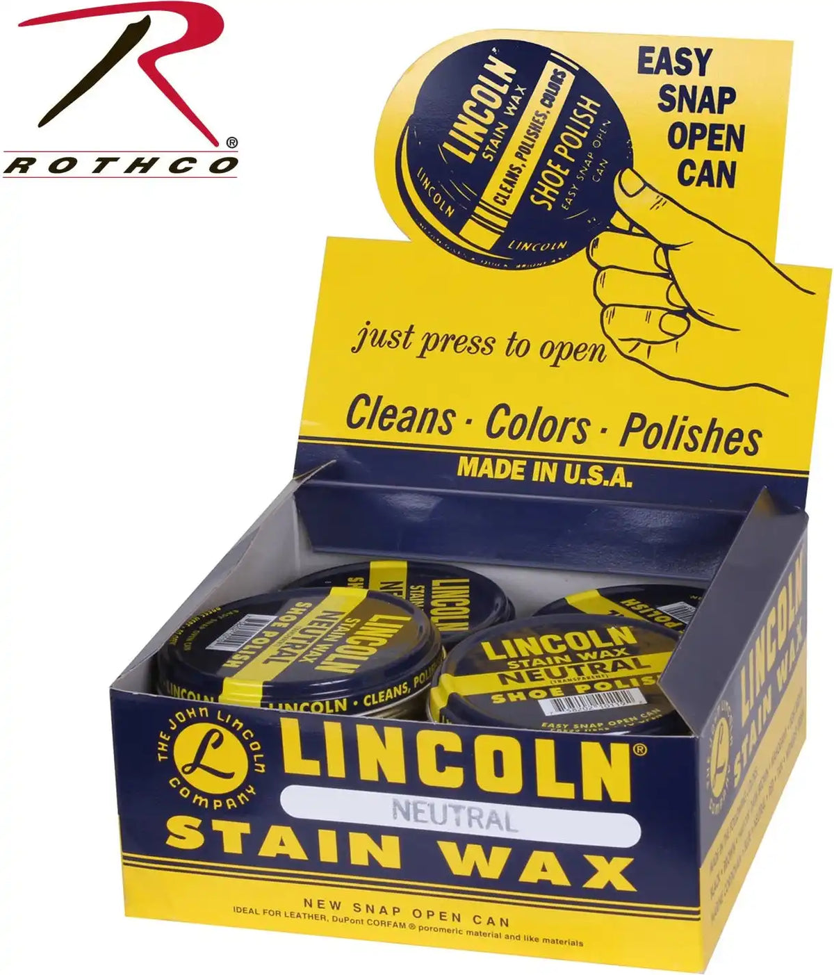 Lincoln U.s.m.c. Stain Wax Shoe Polish