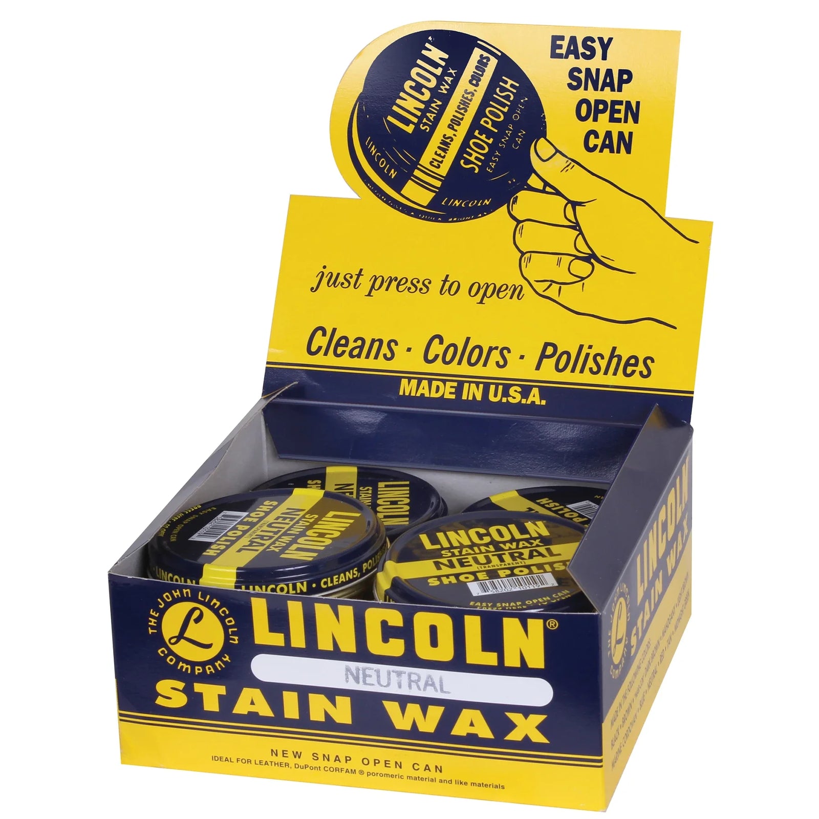 Lincoln U.s.m.c. Stain Wax Shoe Polish - Neutral